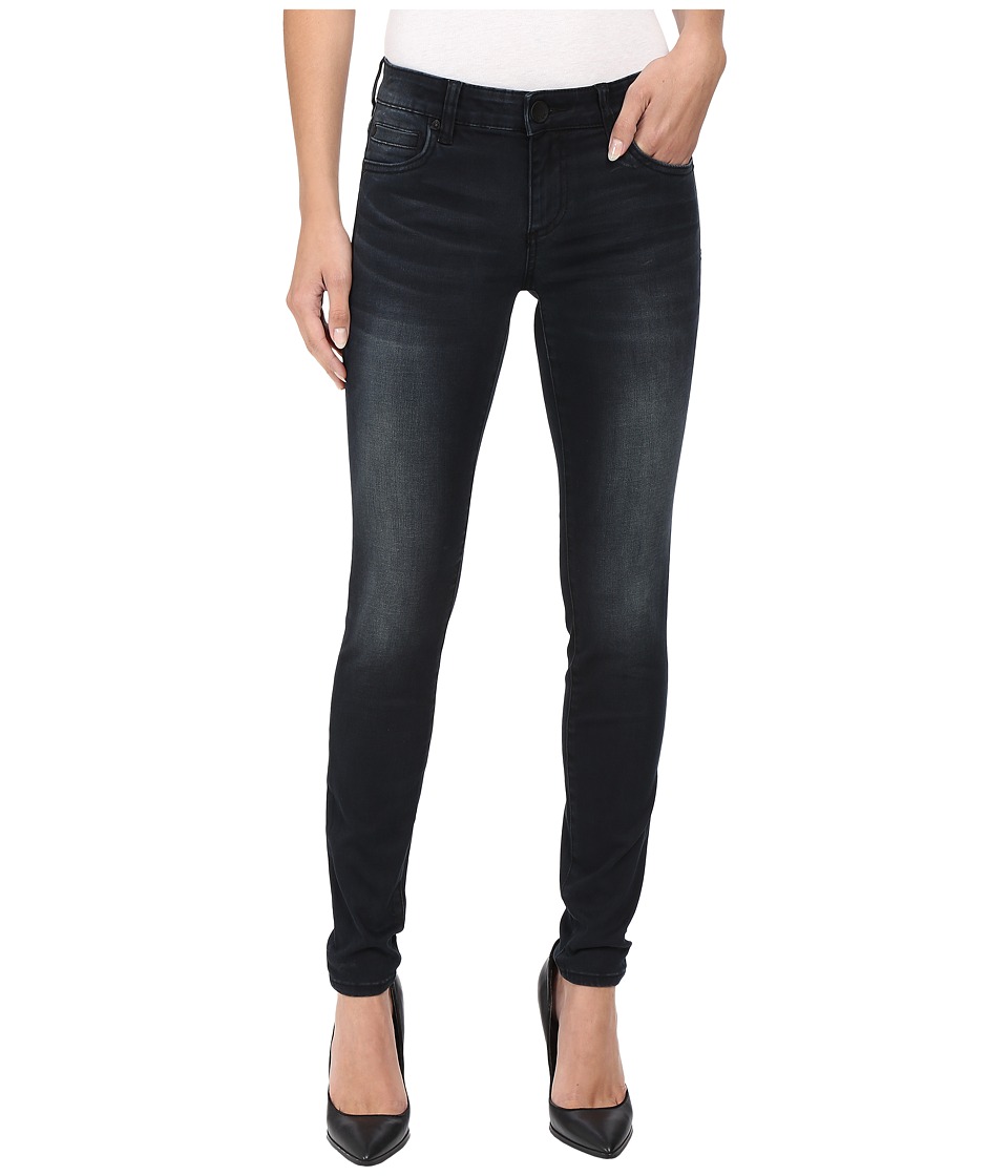 KUT from the Kloth Mia Toothpick Five-Pocket Skinny Jeans in Black (Black) Women
