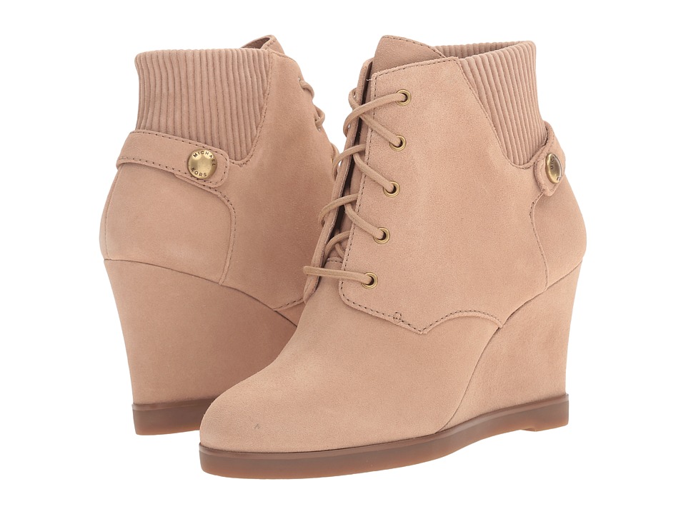 MICHAEL Michael Kors Carrigan Wedge (Dark Khaki Sport Suede) Women