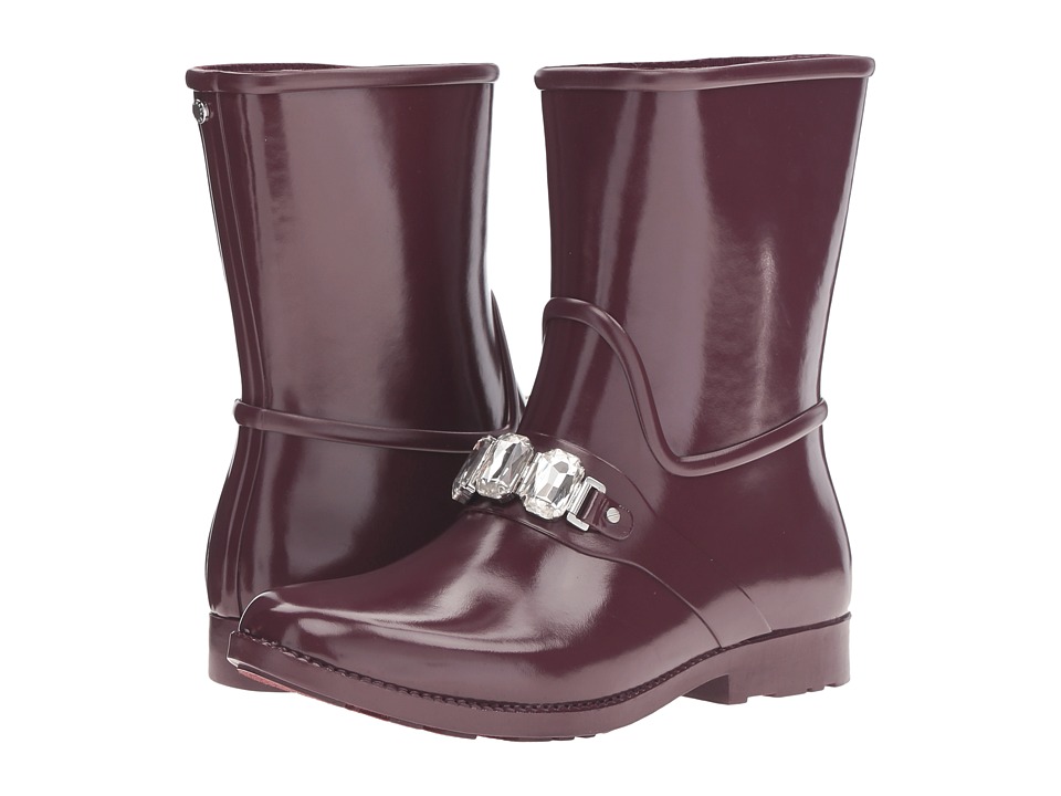 MICHAEL Michael Kors Leslie Rain Bootie (Plum Rubber/Stones) Women