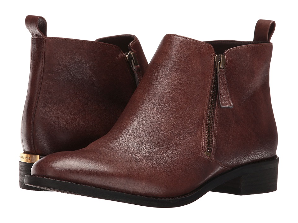MICHAEL Michael Kors Denver Flat Bootie (Mocha Vintage Cow) Women