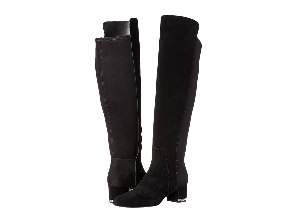 MICHAEL Michael Kors Sabrina OTK Boot (Black Sport Suede/Sensitive Stretch) Women