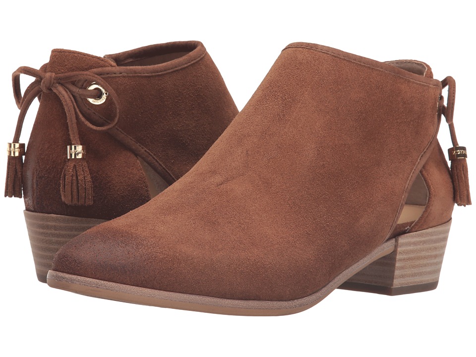 MICHAEL Michael Kors Jennings Flat Bootie (Dark Caramel Sport Suede) Women