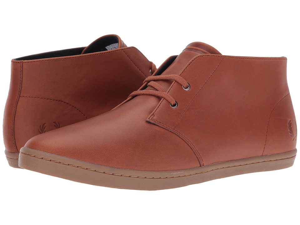 Fred Perry Byron Mid Leather (Tan) Men