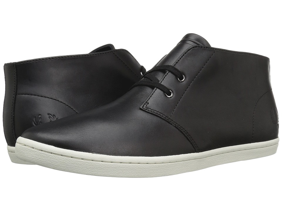 Fred Perry Byron Mid Leather (Black) Men
