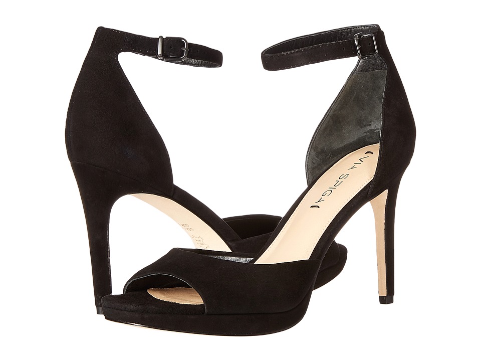 Via Spiga - Salina (Black Kid Suede Leather) Women