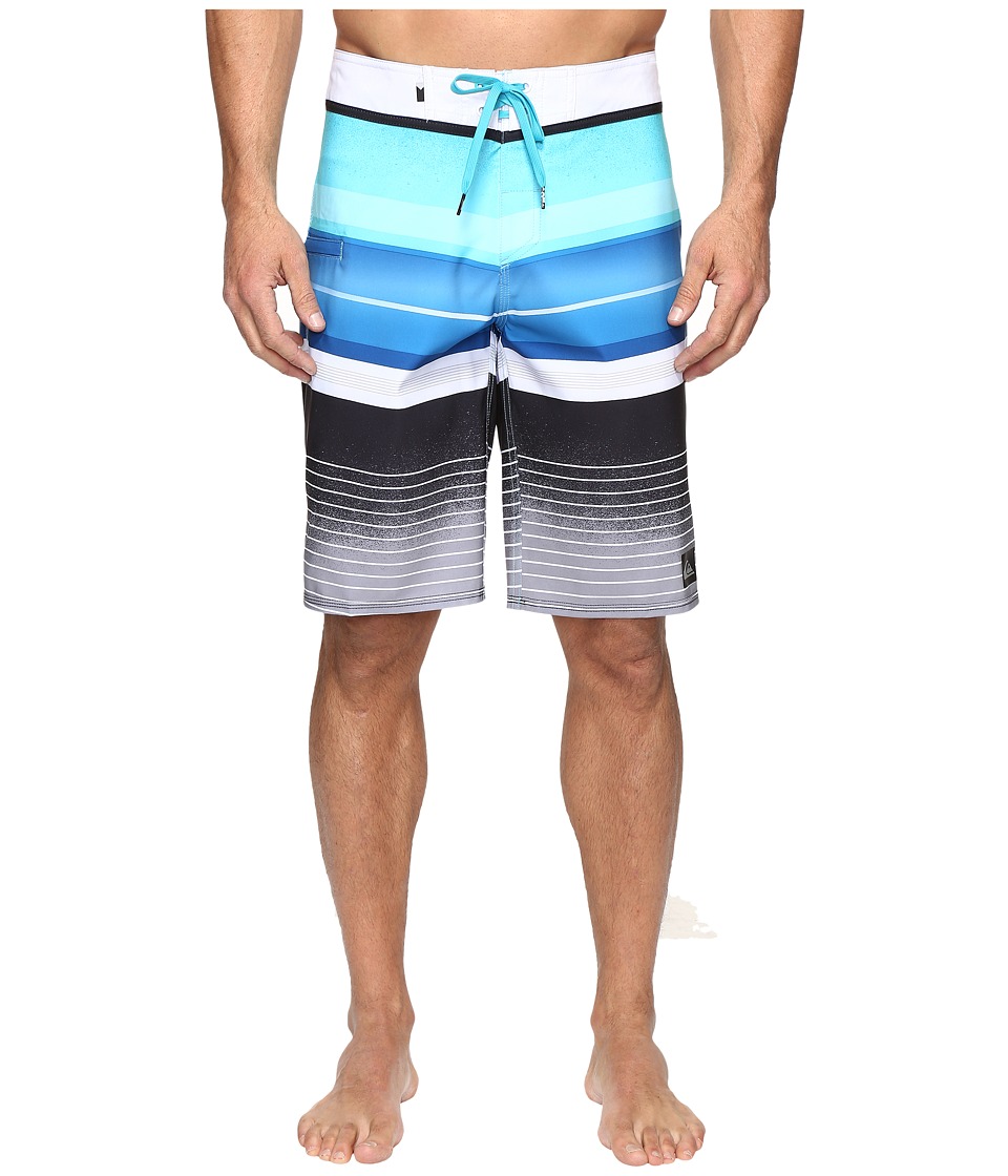Quiksilver Everyday Stripe Vee 21 Boardshorts (Scuba Blue) Men