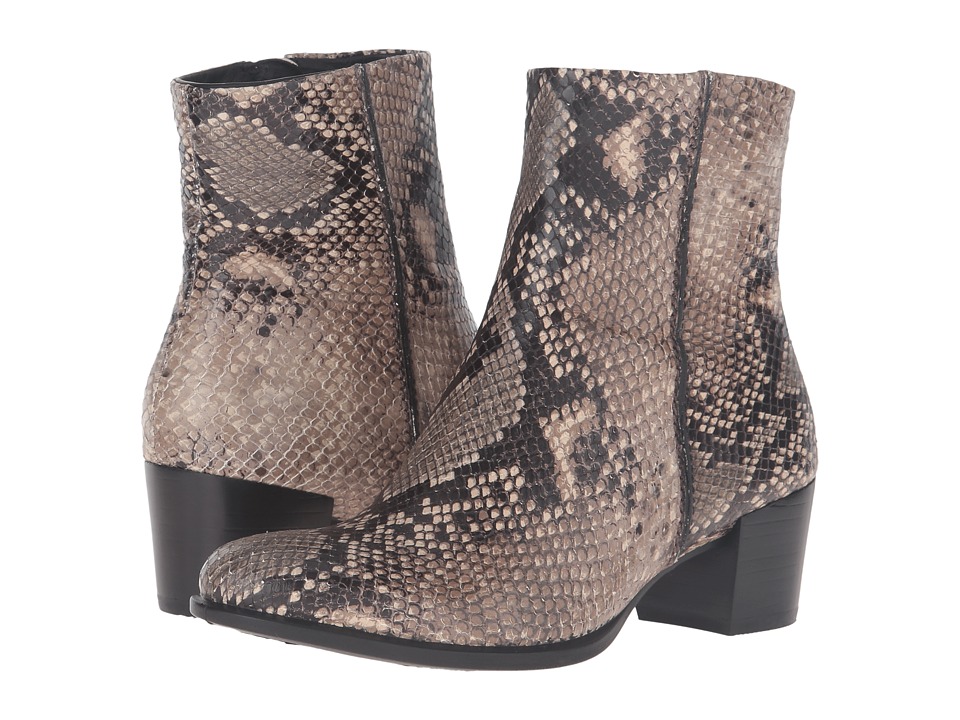 ECCO Shape 35 Snake Print Ankle Boot (Sand) Women