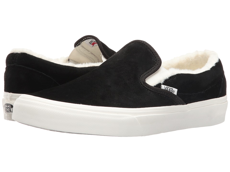 Vans Classic Slip-On ((Scotchgard) Black/Blanc De Blanc) Skate Shoes