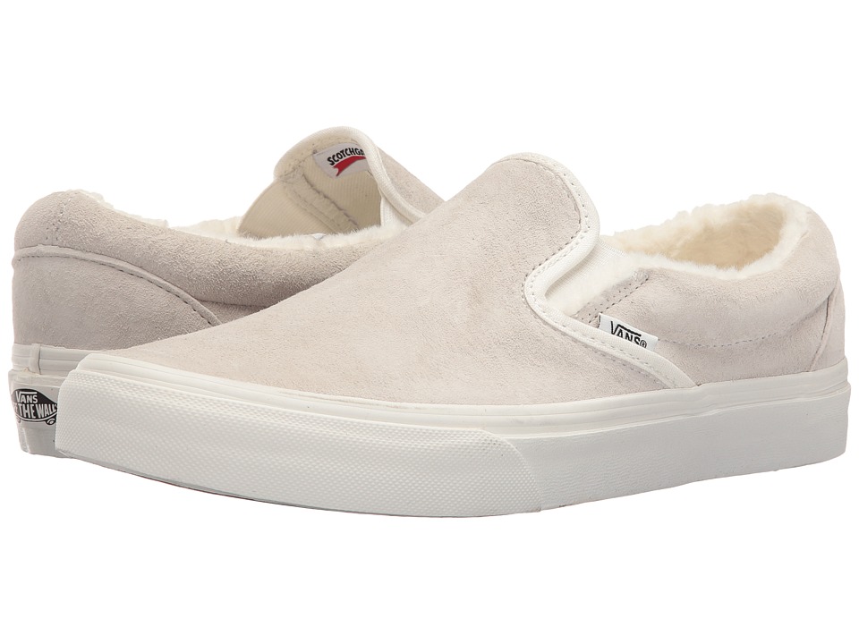 Vans Classic Slip-On ((Scotchgard) Blanc De Blanc/Blanc De Blanc) Skate Shoes