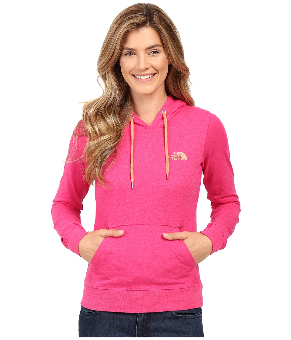 The North Face Lite Weight Pullover Hoodie (Cabaret Pink Heather/Feather Orange) Women
