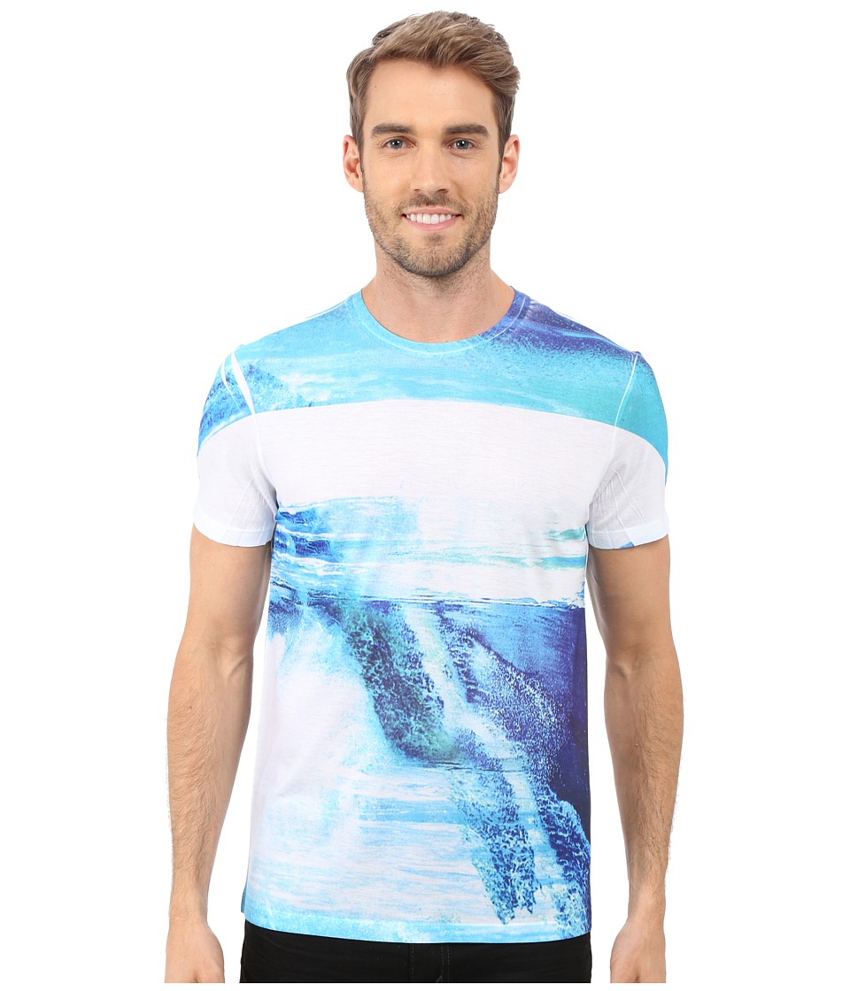 Calvin Klein - Short Sleeve All Over Sublimated Tee (White) Men