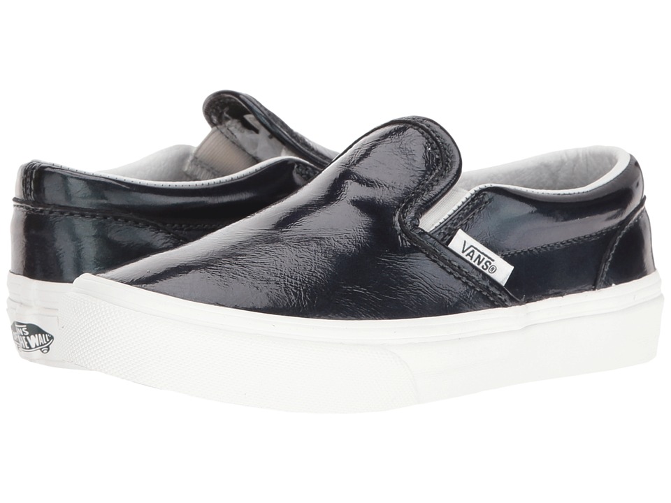 Vans Kids Classic Slip-On (Little Kid/Big Kid) ((Hologram) Green Gables/Blanc De Blanc) Girls Shoes