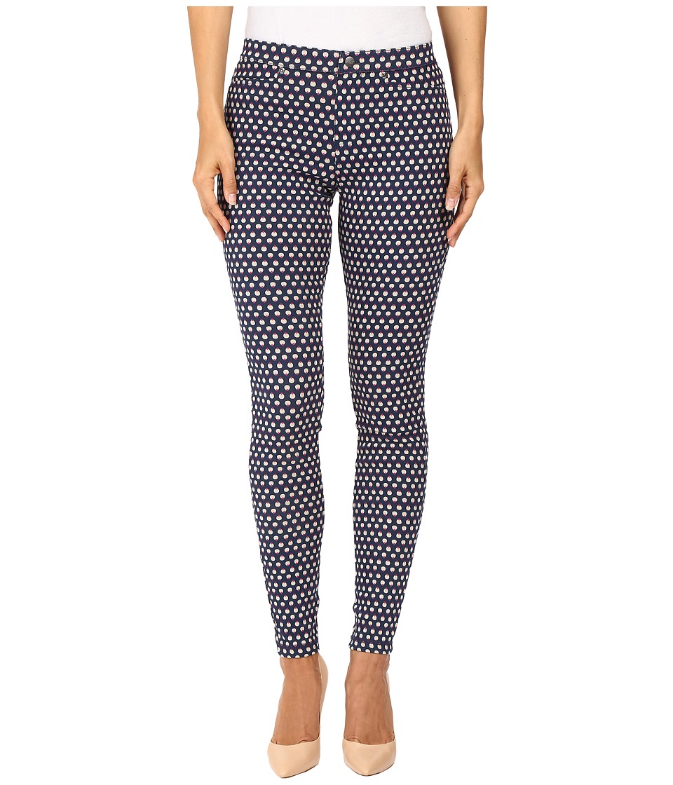 HUE Peacock Dot Denim Leggings (Oxford Blue) Women