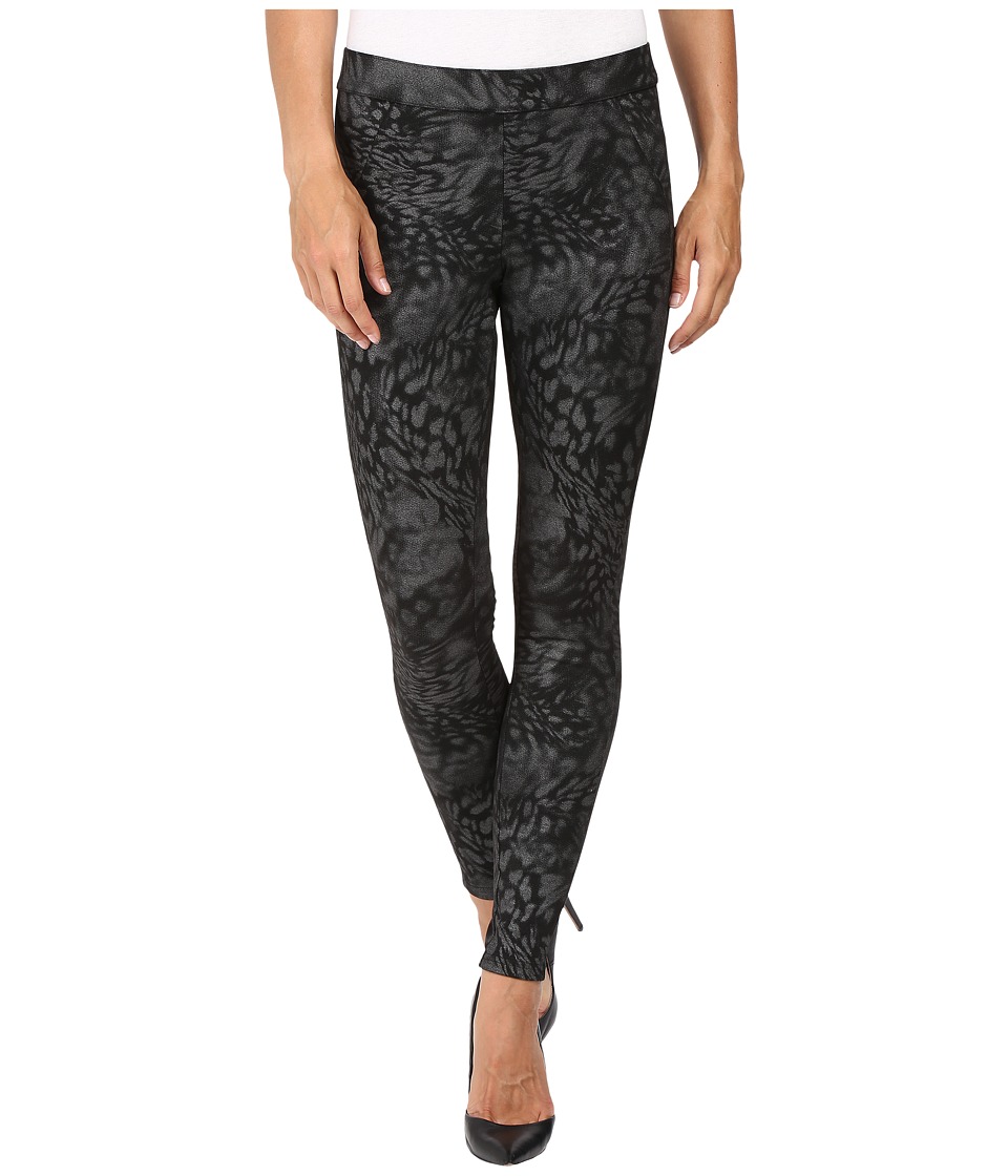 HUE Monarch Foil Leggings (Black/Silver) Women