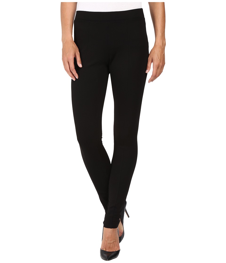HUE Fleece Lined Ponte Leggings (Black) Women