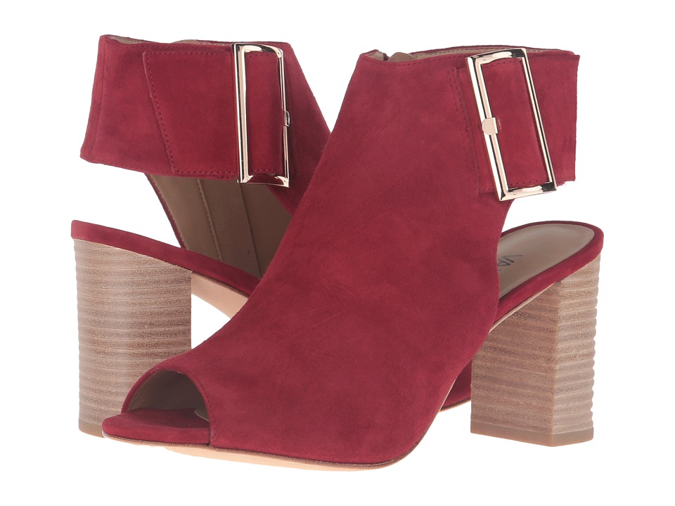 Vaneli Bisa (Red Suede/Gold Buckle) High Heels