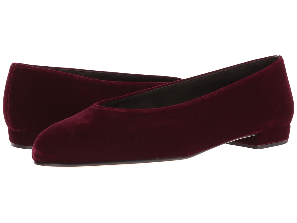 Stuart Weitzman Chicflat (Bordeaux Velvet) Women