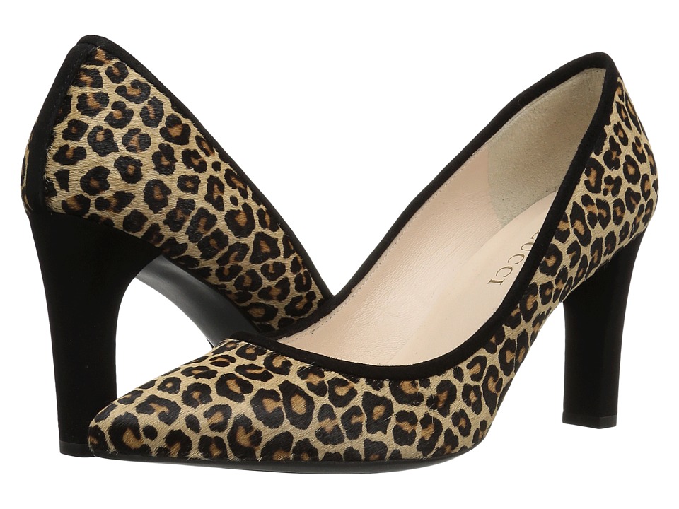 Sesto Meucci 28409 (Leo Dino Haircalf/Black Suede) High Heels