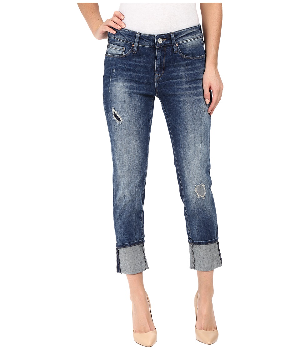 Mavi Jeans Ada Relaxed Boyfriend in Dark Patched Vintage (Dark Patched Vintage) Women