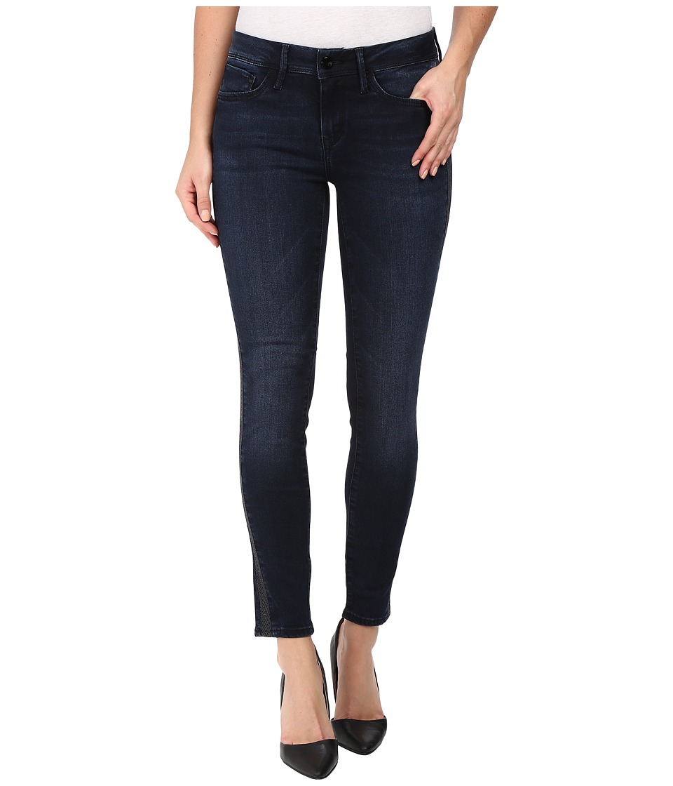 Mavi Jeans Adriana Ankle Mid-Rise Super Skinny in Overnight Gold (Overnight Gold) Women