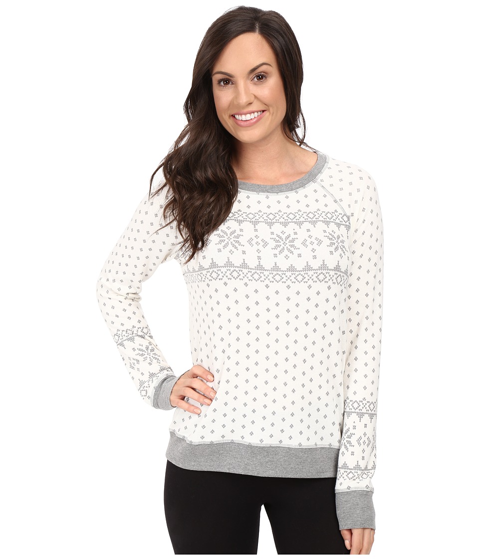 P.J. Salvage Grey Fair Isle Sweatshirt (Natural) Women