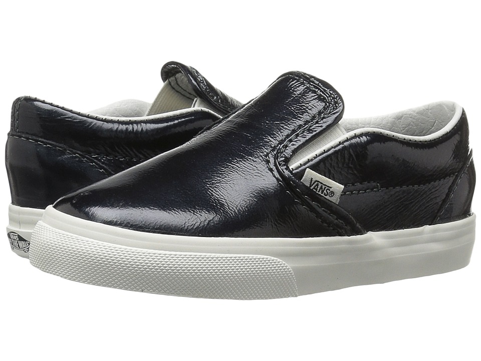 Vans Kids Classic Slip-On (Toddler) ((Hologram) Green Gables/Black De Blanc) Girls Shoes