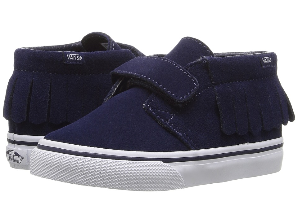 Vans Kids Chukka V Moc (Toddler) ((Suede) Eclipse/Bel Air Blue) Girls Shoes