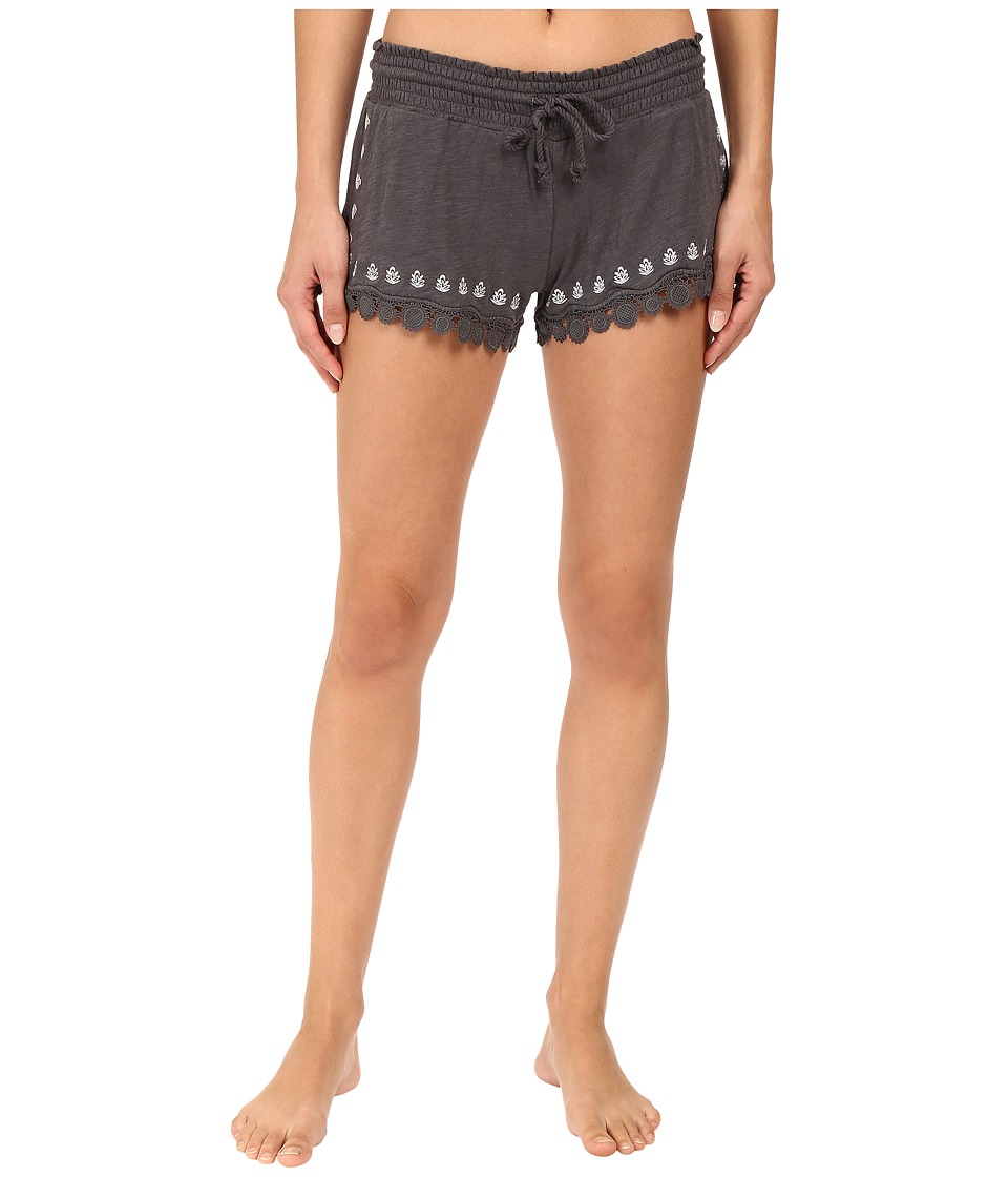 P.J. Salvage - Nouveau Vintage Embroidered Shorts (Charcoal) Women
