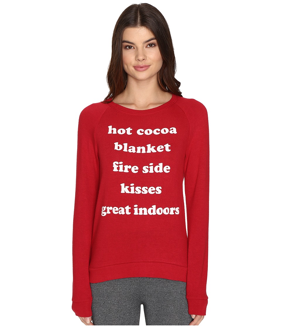 P.J. Salvage The Great Indoors Sweatshirt (Red) Women