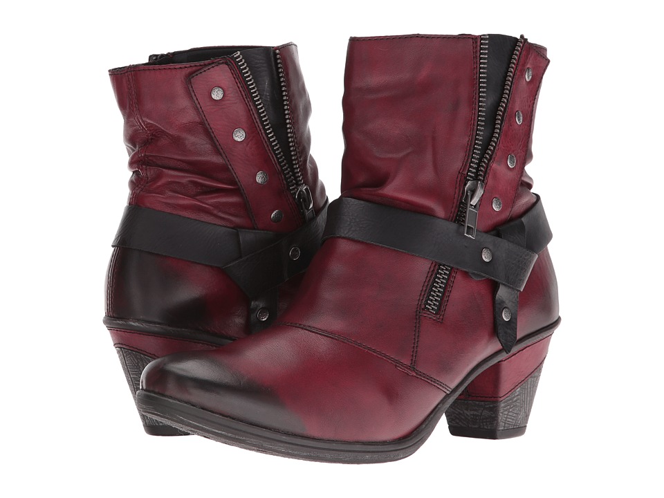 Rieker D8772 Cheyenne 72 (Vino/Schwarz/Wine) Women