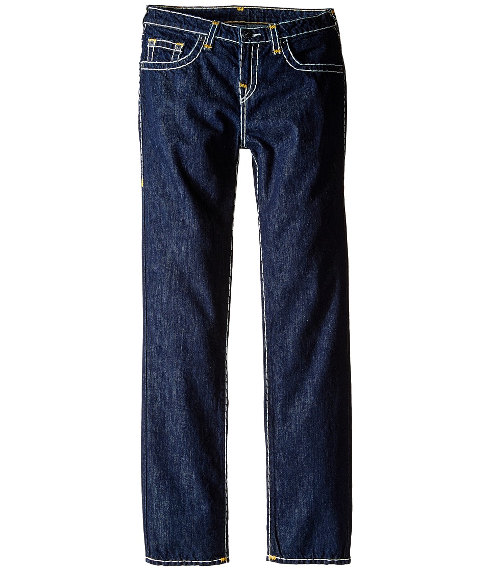 True Religion Kids Geno Contrast Super T Jeans in Rinse/Gold (Big Kids) (Rinse/Gold) Boy