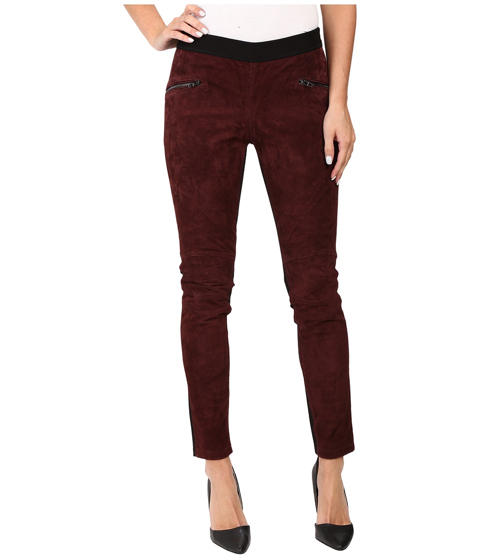 Blank NYC Suede Pull-On Skinny in Serial Vapist (Burgundy) Women