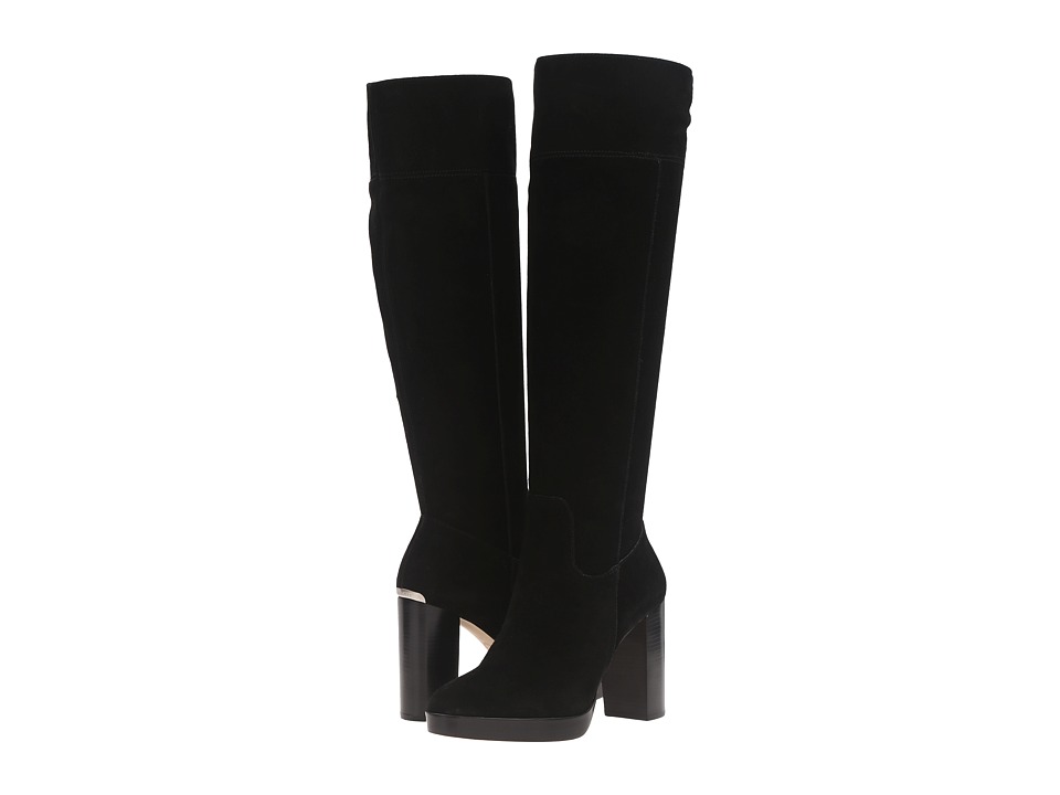 MICHAEL Michael Kors Regina Platform Boot (Black Sport Suede) Women