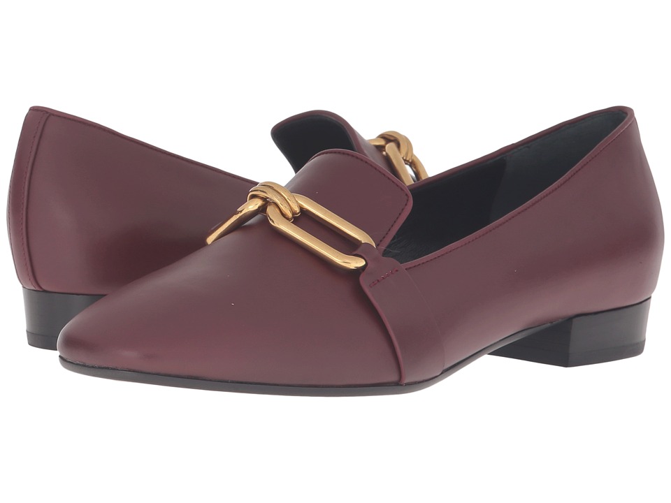 Michael Kors Lennox Loafer (Burgundy Smooth Calf) Women