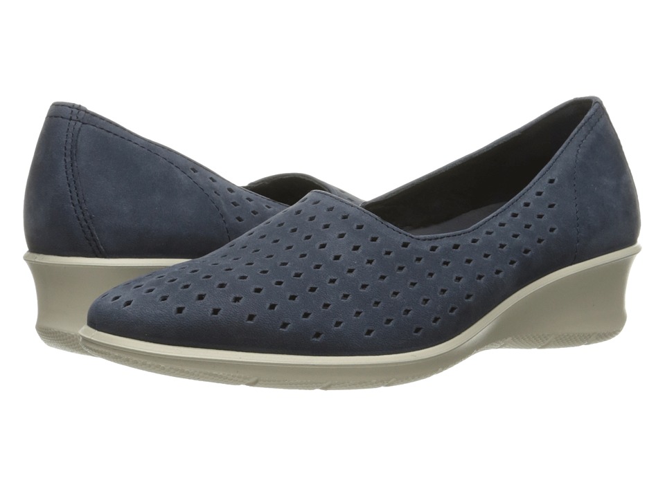 ECCO Felicia Summer Slip-On (Marine Cow Nubuck) Women