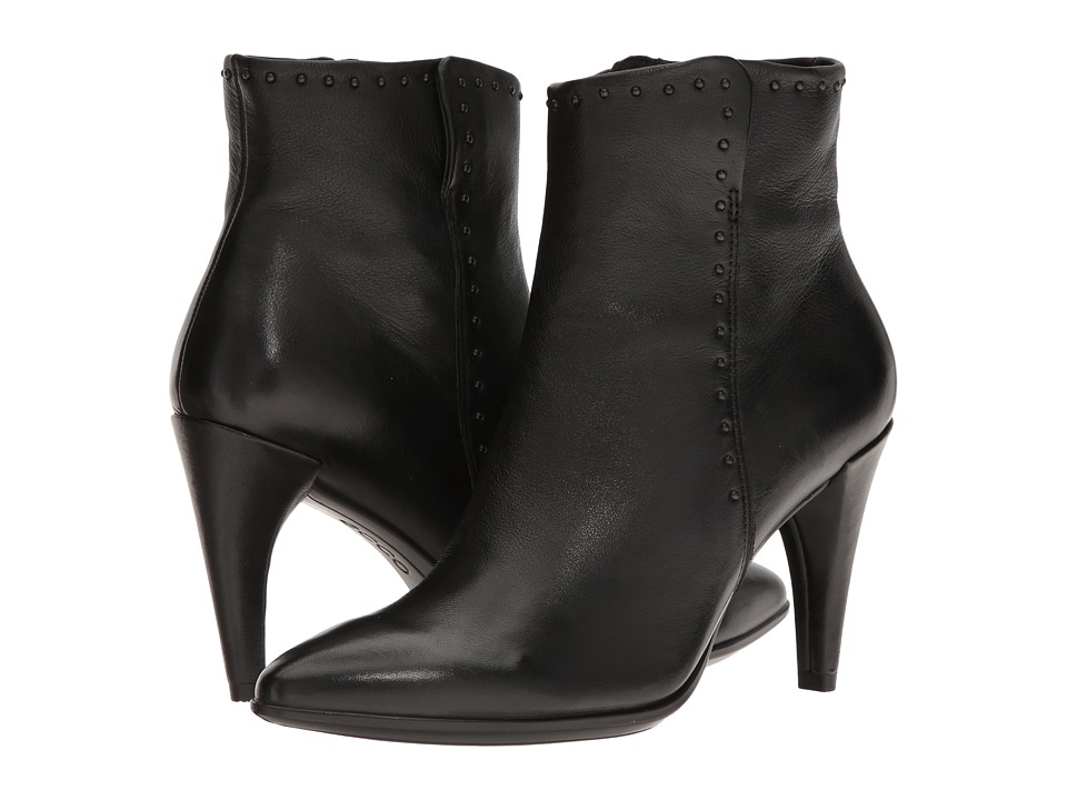 ECCO Shape 75 Rivet Boot (Black Calf Leather) Women