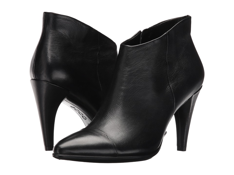 ECCO Shape 75 Low Cut Boot (Black Calf Leather) Women