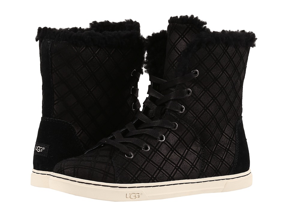 UGG Croft Double Diamond (Black) Women