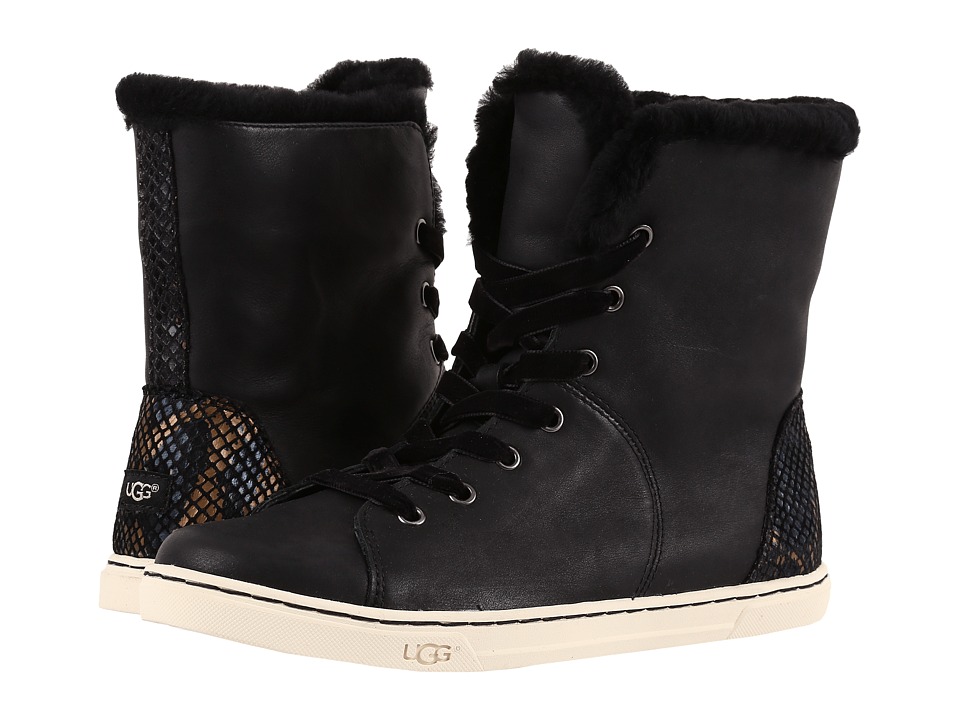 UGG Croft Exotic Velvet (Black) Women
