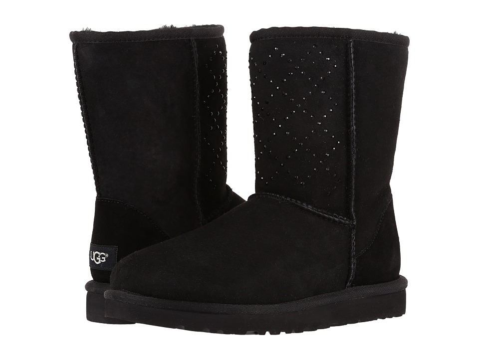 UGG Classic Short Crystal Diamond (Black) Women