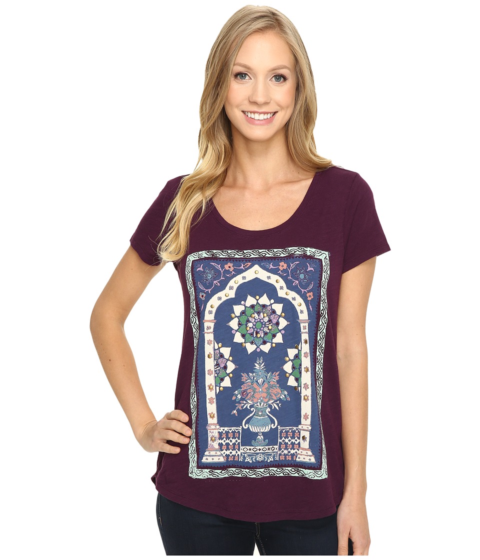 Lucky Brand Masaleum Tee (Potent Purple) Women