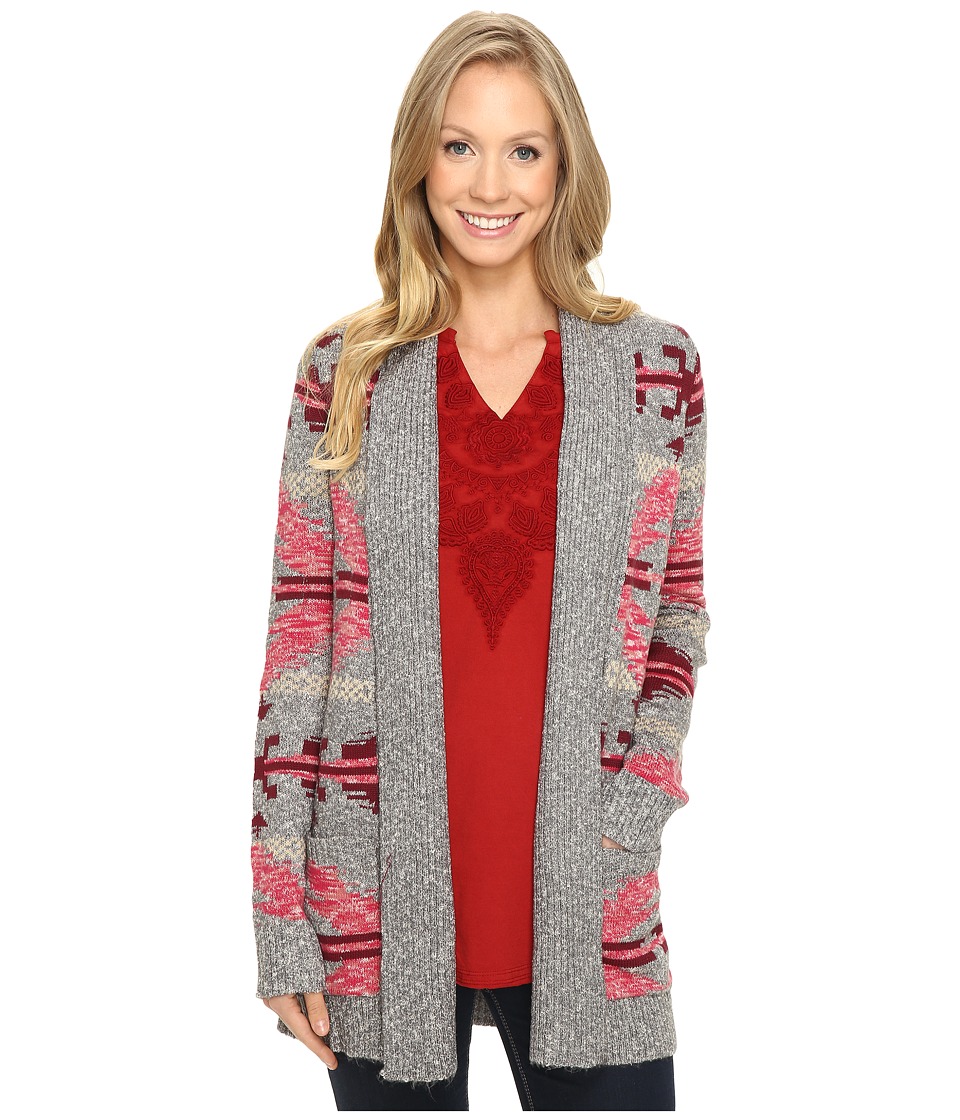 Lucky Brand Intarsia Sweater Coat (Multi) Women