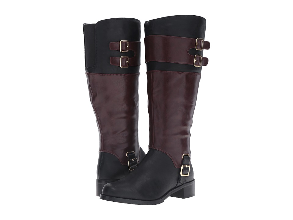 Bella-Vita Adriann II Plus (Black/Burgundy) Women