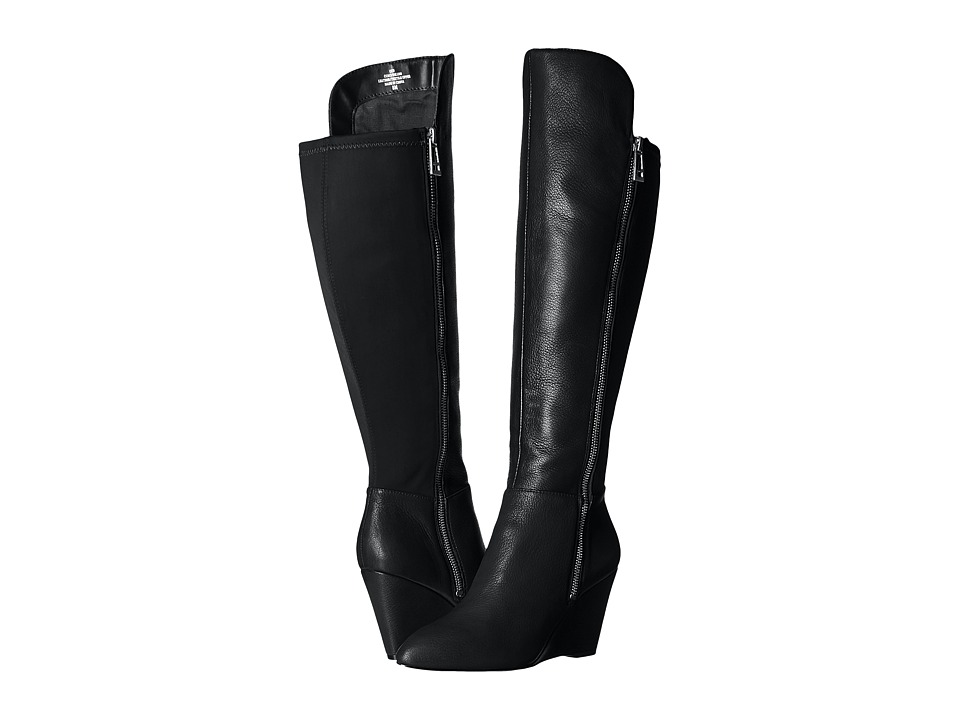 Charles by Charles David Ebony (Black Leather/Elastic) Women