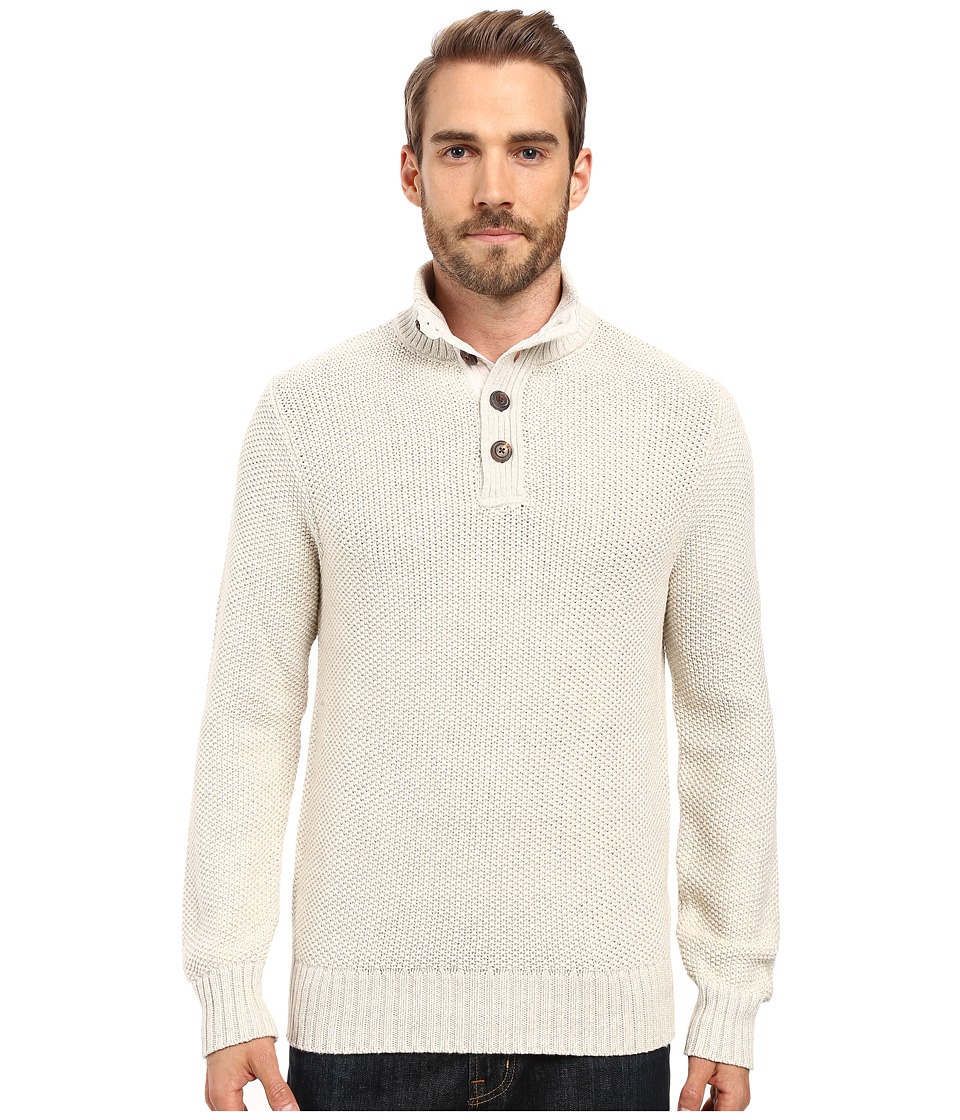 Lucky Brand Mock Neck Sweater (Marshmallow) Men
