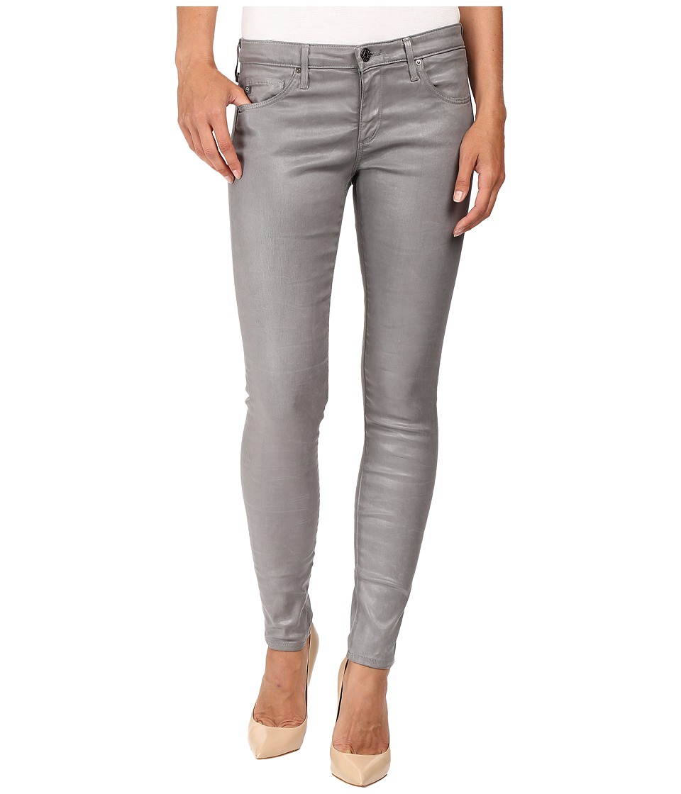 AG Adriano Goldschmied Leggings Ankle in Leatherette Light Cloud Grey (Leatherette Light Cloud Grey) Women