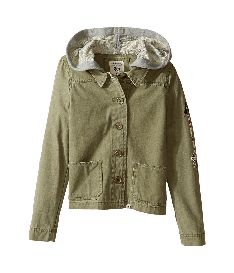 Billabong Kids Arrow Up Jacket (Little Kids/Big Kids) (Seagrass) Girl
