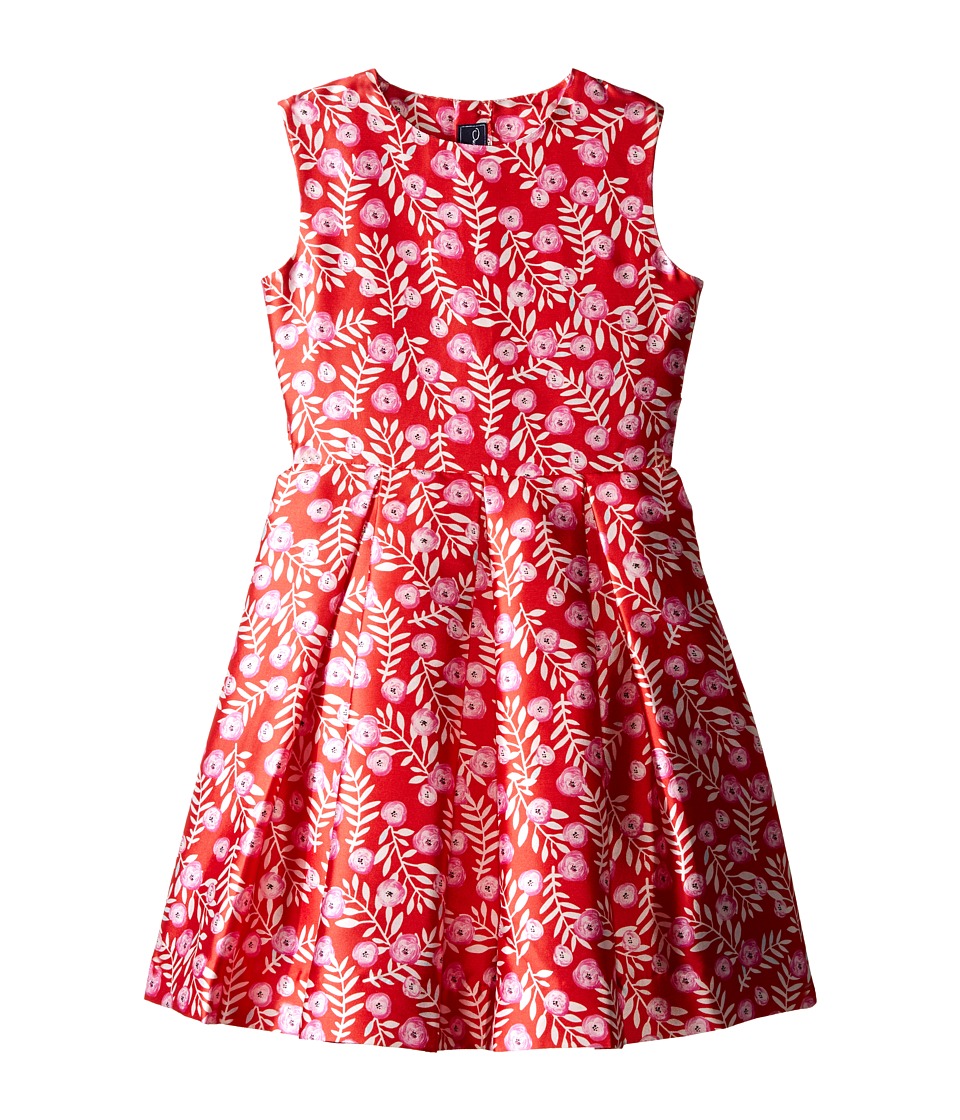 Oscar de la Renta Childrenswear Petite Roses Mikado Party Dress (Toddler/Little Kids/Big Kids) (Ruby/Fuchsia) Girl