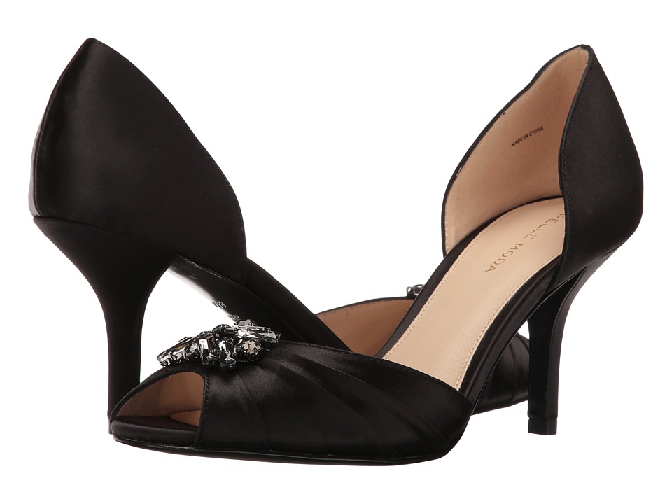 Pelle Moda Ilan 2 (Black Satin) High Heels