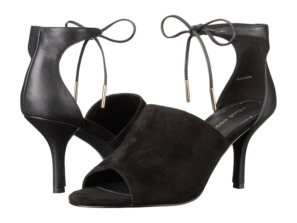 Pelle Moda Ivet (Black Suede) High Heels